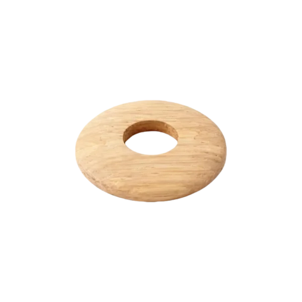 Solid Oak Radiator Pipe Covers (Pair) – 6mm Low Profile – Raw Natural (15mm)