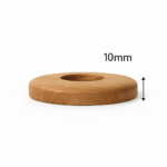 15mm Oak Pipe Covers (Set of 2) – 10mm Thick, Lacquered Finish