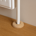 Solid Oak Radiator Pipe Covers (15mm) – 10mm High Profile, Raw Prefinished (Pack of 2)