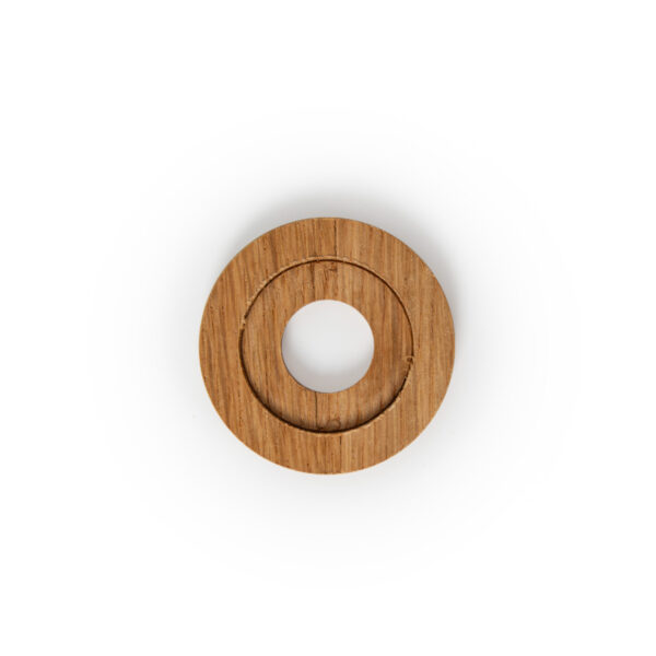 15mm Oak Lacquered Radiator Pipe Covers (Set of 2) – Low Profile 6mm