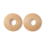 Beech Radiator Pipe Covers (15mm) – 6mm Low Profile – Set of 2