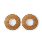 Oak Lacquered Radiator Pipe Covers (22mm) – Low Profile 6mm Set of 2