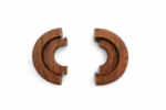 Walnut Radiator Pipe Covers (Pipe Collars) 15mm – 10mm High Profile (Set of 2)