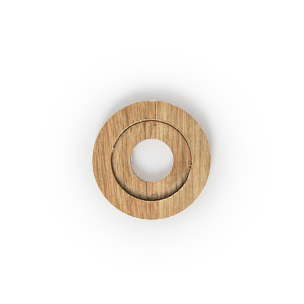 Solid Oak Radiator Pipe Covers (Pair) – 6mm Low Profile – Raw Natural (15mm)