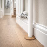 Oak Lacquered Radiator Pipe Covers (22mm) – Low Profile 6mm Set of 2