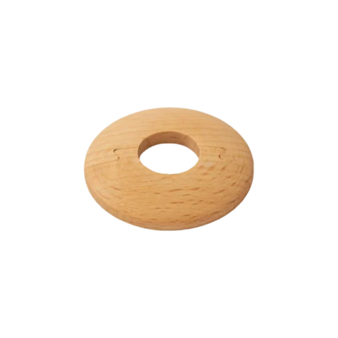 Beech Radiator Pipe Covers (15mm) – 6mm Low Profile – Set of 2