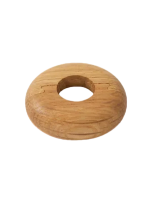 15mm Oak Pipe Covers (Set of 2) – 10mm Thick, Lacquered Finish