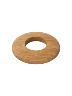 Oak Lacquered Radiator Pipe Covers (22mm) – Low Profile 6mm Set of 2