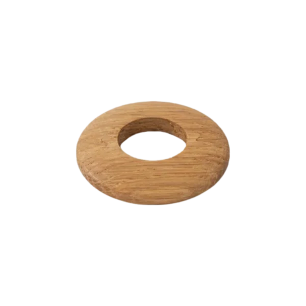 Oak Lacquered Radiator Pipe Covers (22mm) – Low Profile 6mm Set of 2