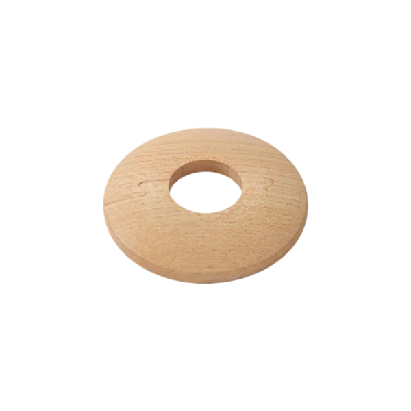 Low Profile Maple Radiator Pipe Collars – Lacquered – 6mm Thick – Set of 2