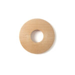 Beech Radiator Pipe Covers (15mm) – 6mm Low Profile – Set of 2