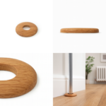 15mm Oak Lacquered Radiator Pipe Covers (Set of 2) – Low Profile 6mm