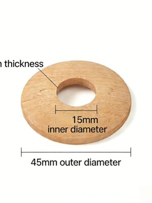 6mm beech wood pipe cover 15mm size view