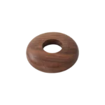 Walnut Radiator Pipe Covers (Pipe Collars) 15mm – 10mm High Profile (Set of 2)