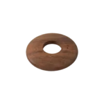 Walnut Radiator Pipe Covers (15mm) – 6mm Low Profile – Set of 2