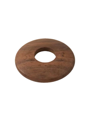 Walnut Radiator Pipe Covers (15mm) – 6mm Low Profile – Set of 2