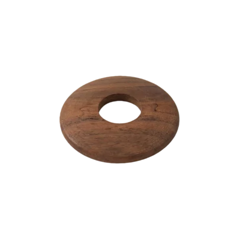 Walnut Radiator Pipe Covers (15mm) – 6mm Low Profile – Set of 2
