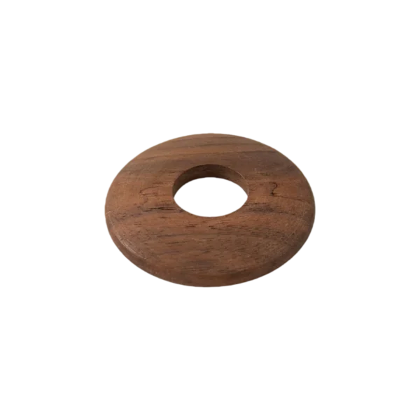 Walnut Radiator Pipe Covers (15mm) – 6mm Low Profile – Set of 2