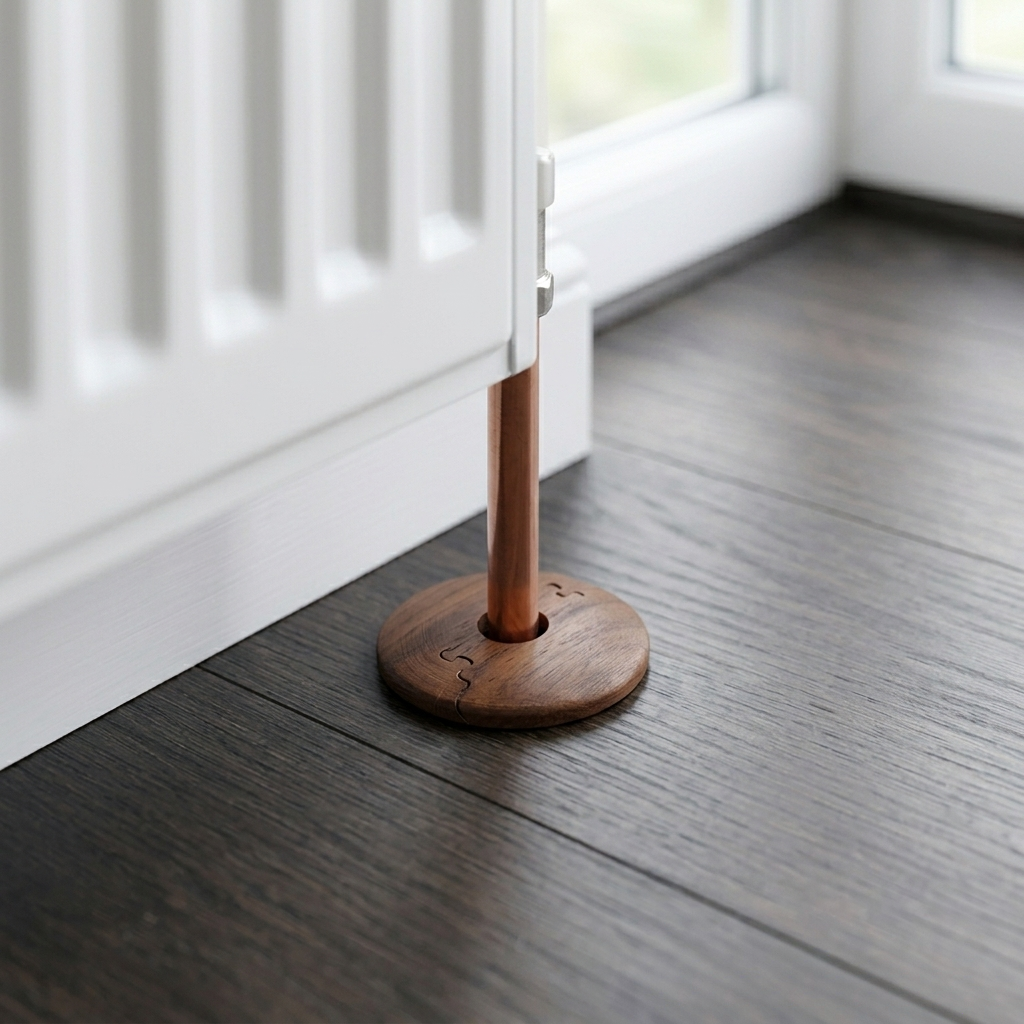 Large Radiator Pipe Cover 6mm thickness 15mm walnut wood pipe cover