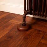 Walnut Radiator Pipe Covers (Pipe Collars) 15mm – 10mm High Profile (Set of 2)