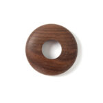 Walnut Radiator Pipe Covers (Pipe Collars) 15mm – 10mm High Profile (Set of 2)