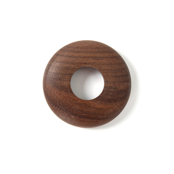 Walnut Radiator Pipe Covers (Pipe Collars) 15mm – 10mm High Profile (Set of 2)