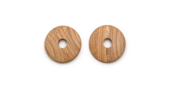 10mm Oak Lacquered Radiator Pipe Covers (Set of 2) – Low Profile 6mm